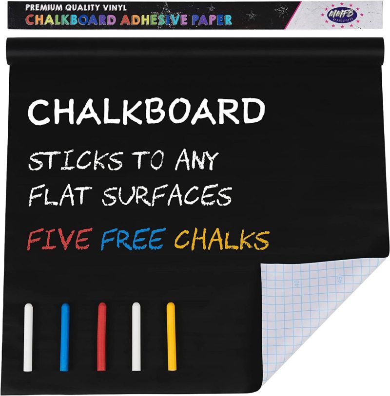 Education & Crafts |  White Board Stick On Wall Paper With Free Dry Erase Markers – Large Wallpaper Peel Adhesive For Classroom, Office And Home Education & Crafts Education & Crafts