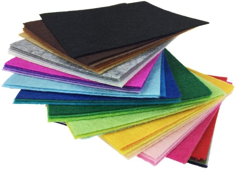 Fabric |  42Pcs Felt Fabric Sheet Assorted Color Diy Craft Squares Felt Arts, Crafts & Sewing Fabric