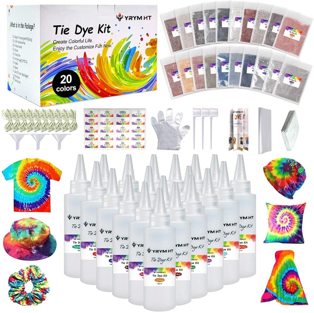 Fabric Painting & Dyeing |  Large Tie Dye Kit For Kids And Adults – 239 Pack Permanent Tie Dye Kits For Clothing Craft Fabric Textile Party Group Handmade Project Arts, Crafts & Sewing Fabric Painting & Dyeing