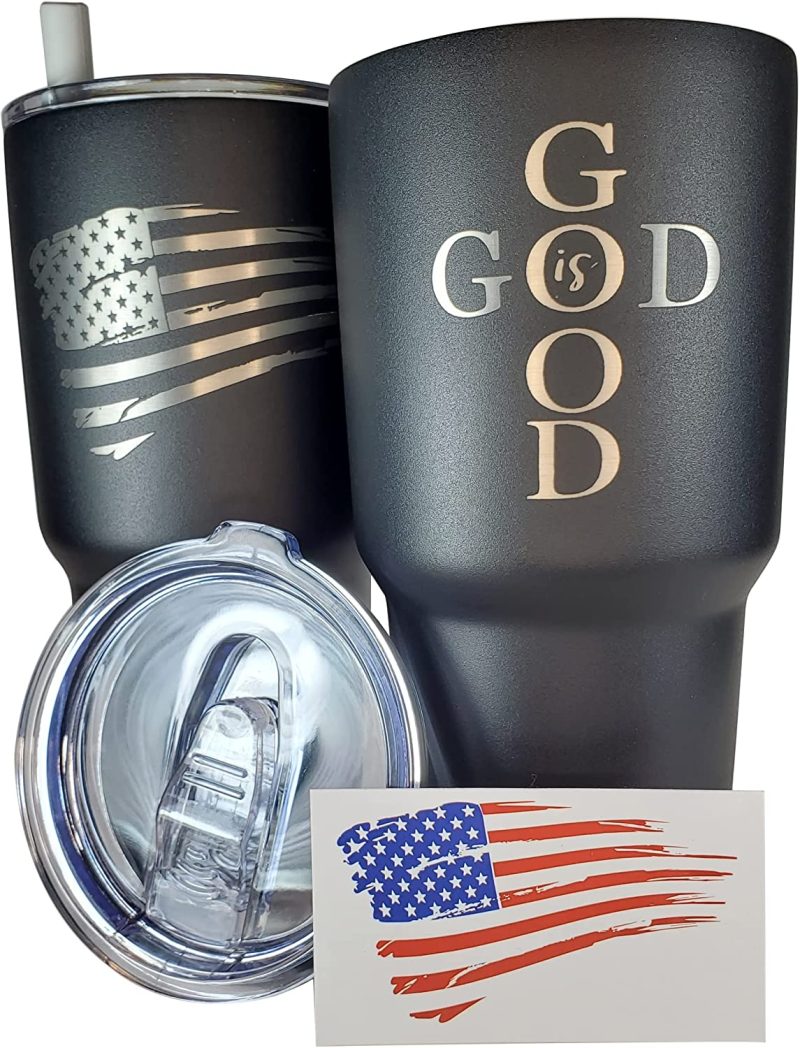 Glassware & Drinkware |  30Oz Army Veteran Tumbler – Double Insulated – With Silicone Straw And Usa Sticker (Army Veteran) Bar Tools & Drinkware 2A 2nd Amendment