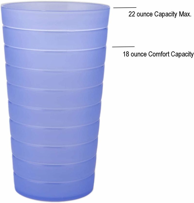 Glassware & Drinkware |  Set Of 12 | Break Resistant 22 Oz Plastic Cups Bar Tools & Drinkware AOYITE