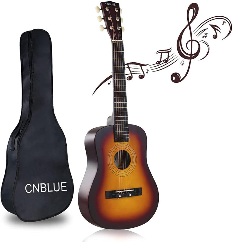 Guitars |  Cnblue Acoustic Guitar Beginner Classical Guitar For Kids 1/2 Size 6 Steel Strings Guitar For Kid Adults With Gig Bag (1/2)… Guitars 45293