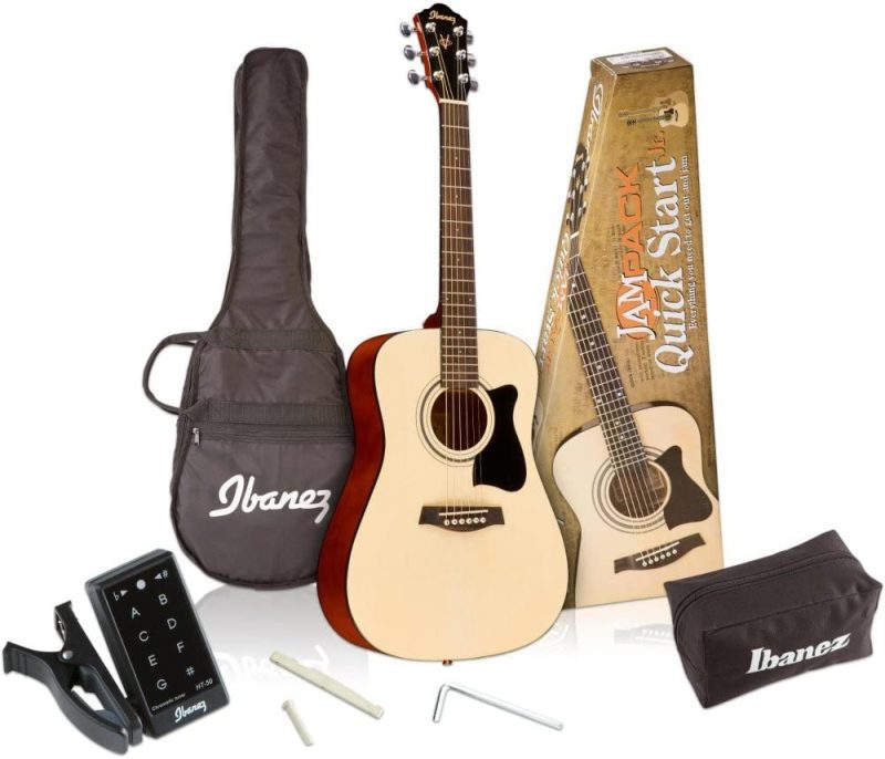 Guitars |  Ibanez 6 String Acoustic Guitar Pack, Right Handed, Natural Gloss (Ijv30) Guitars Guitars