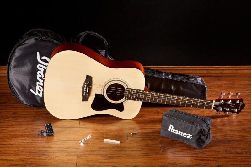 Guitars |  Ibanez 6 String Acoustic Guitar Pack, Right Handed, Natural Gloss (Ijv30) Guitars Guitars