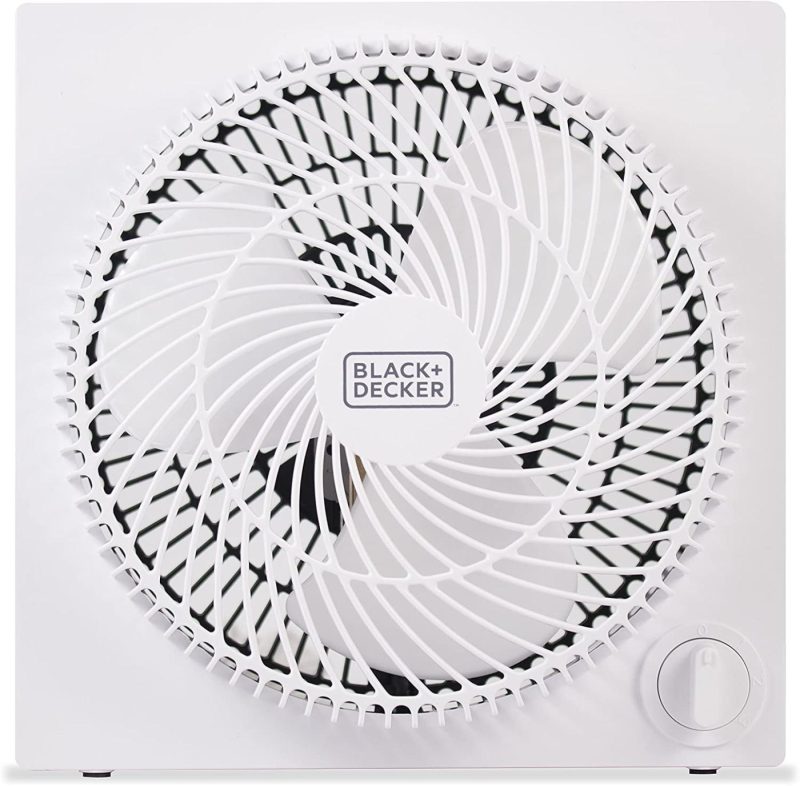 Heating, Cooling & Air Quality |  Black+Decker Mini Box Fan – Tabletop Quiet 9 Inch Desk Box Fans Frameless Bfb09W White Heating, Cooling & Air Quality BLACK+DECKER