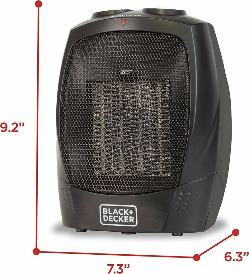 Heating, Cooling & Air Quality |  Black+Decker Portable Space Heater, 1500W Room Space Heater With Carry Handle For Easy Transport Heating, Cooling & Air Quality BLACK+DECKER