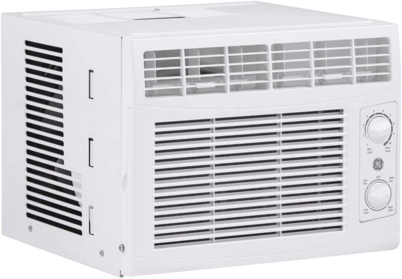 Heating, Cooling & Air Quality |  Ge Air Conditioner For Window, 5,000 Btu, Easy Install Kit Included, Dual Mechanics Fan Power And Temperature Control Cools Up To 150 Square Feet, 115 Volts, White Heating, Cooling & Air Quality GE