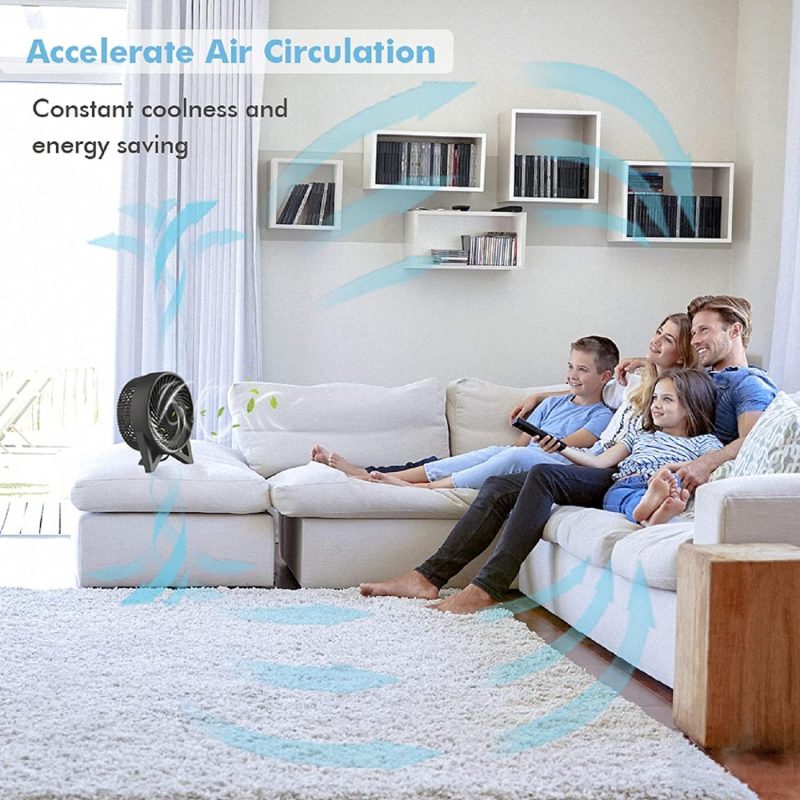 Heating, Cooling & Air Quality |  Table Fan, Desk Fan With 2 Speeds, Personal Cooling Beside Fan For Bedroom Sleeping Room Tabletop Office Home Kitchen Camping, Small Powerful Motor Electric Fan, Black，8-Inch Education & Crafts DR.PREPARE