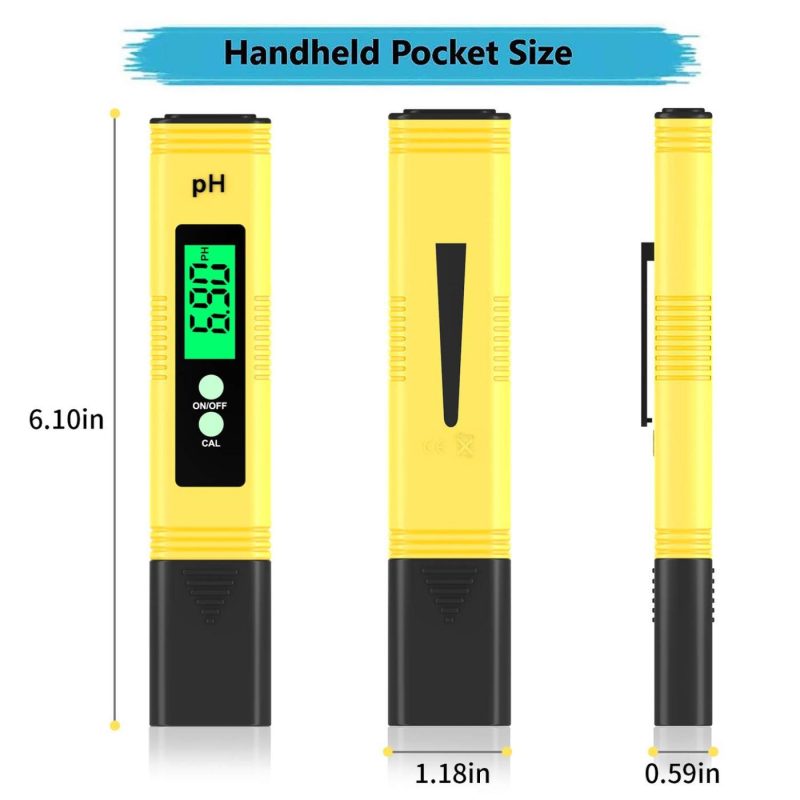 Home Brewing & Wine Making |  Digital Ph Meter,Backlight Ph Meter 0.01 High Precision Water Quality Tester, Ph Range Is 0-14, Suitable For Drinking Water Swimming Pool And Aquarium Ph Tester Design, With Atc Home Brewing & Wine Making Basnge