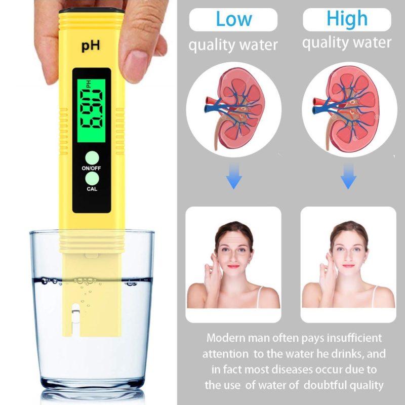 Home Brewing & Wine Making |  Digital Ph Meter,Backlight Ph Meter 0.01 High Precision Water Quality Tester, Ph Range Is 0-14, Suitable For Drinking Water Swimming Pool And Aquarium Ph Tester Design, With Atc Home Brewing & Wine Making Basnge