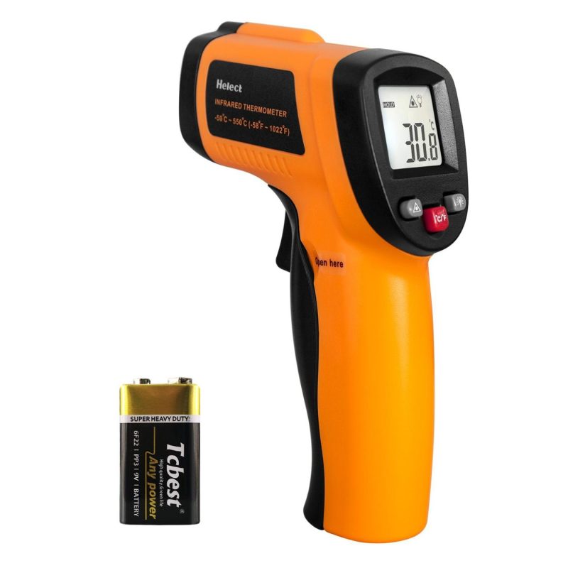 Home Brewing & Wine Making |  Helect (Not For Human) Infrared Thermometer, Non-Contact Digital Laser Temperature Gun -58°F To 1022°F (-50°C To 550°C) With Lcd Display Home Brewing & Wine Making Helect