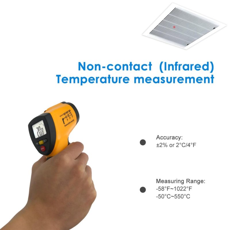 Home Brewing & Wine Making |  Helect (Not For Human) Infrared Thermometer, Non-Contact Digital Laser Temperature Gun -58°F To 1022°F (-50°C To 550°C) With Lcd Display Home Brewing & Wine Making Helect