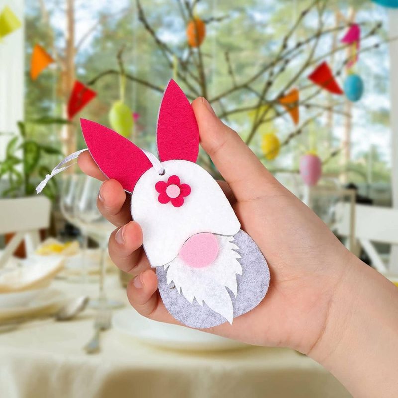 Home Décor |  24 Pieces Easter Hanging Bunny Gnome Ornaments Home Décor Home Décor