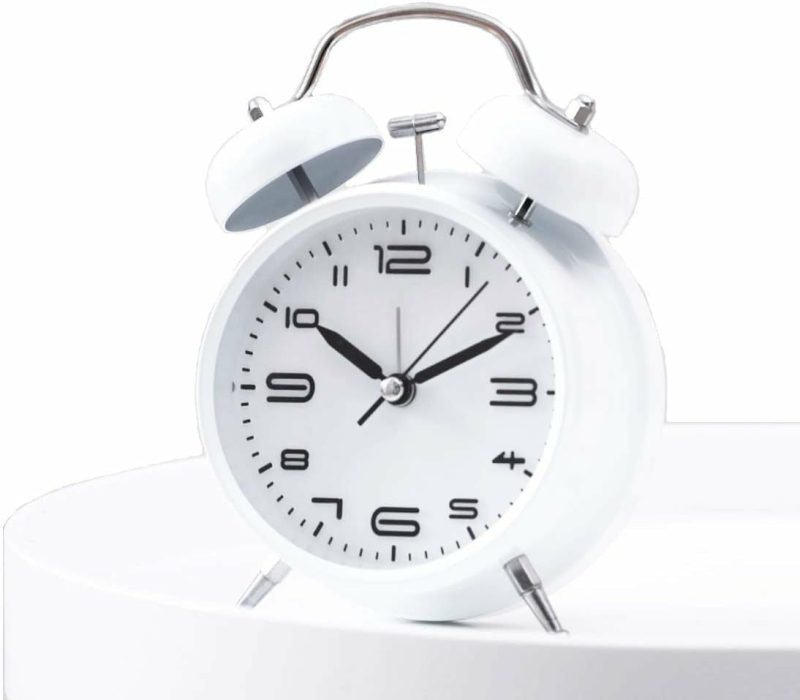 Home Décor |  4 Inches Twin Bell Alarm Clock Home Décor black