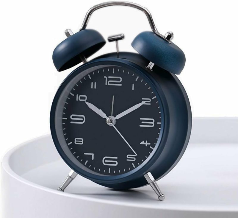 Home Décor |  4 Inches Twin Bell Alarm Clock Home Décor black