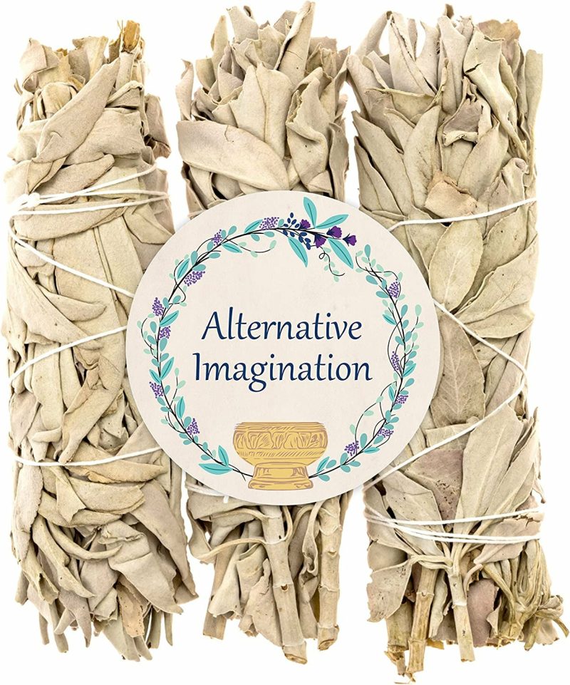 Home Décor |  Alternative Imagination White Sage Bundles For Smudging, 3 Pk Of 4" Bundles Home Décor Alternative Imagination