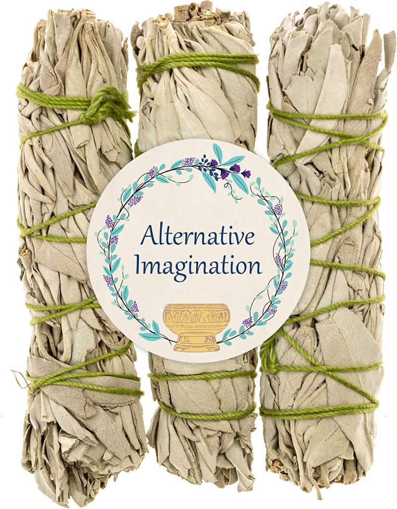 Home Décor |  Alternative Imagination White Sage Bundles For Smudging, 3 Pk Of 4" Bundles Home Décor Alternative Imagination