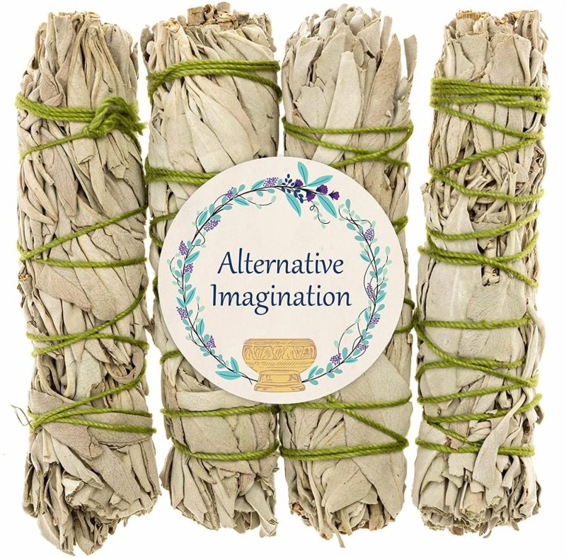 Home Décor |  Alternative Imagination White Sage Bundles For Smudging, 3 Pk Of 4" Bundles Home Décor Alternative Imagination