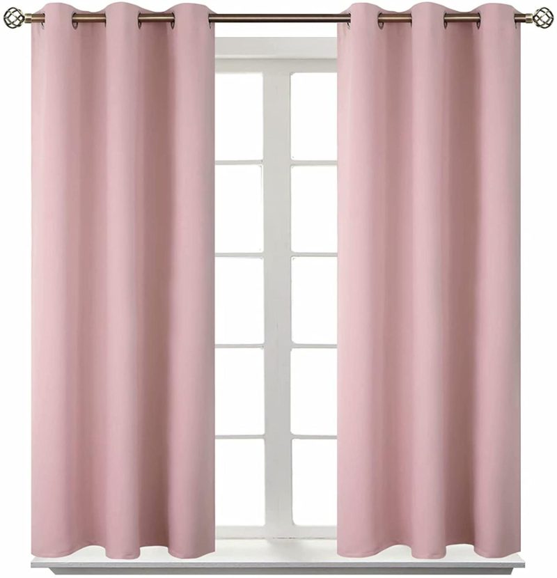 Home Décor |  Bgment Blackout Curtains – Grommet Thermal Insulated Room Darkening Bedroom And Living Room Curtain, Set Of 2 Panels (38 X 45 Inch, Purple) Home Décor BGment