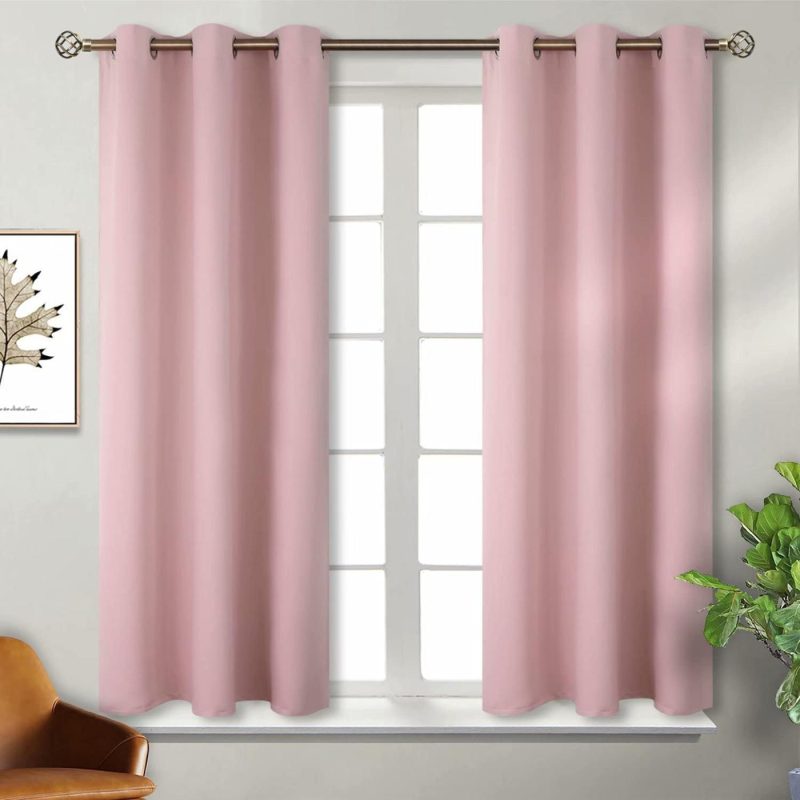 Home Décor |  Bgment Blackout Curtains – Grommet Thermal Insulated Room Darkening Bedroom And Living Room Curtain, Set Of 2 Panels (38 X 45 Inch, Purple) Home Décor BGment