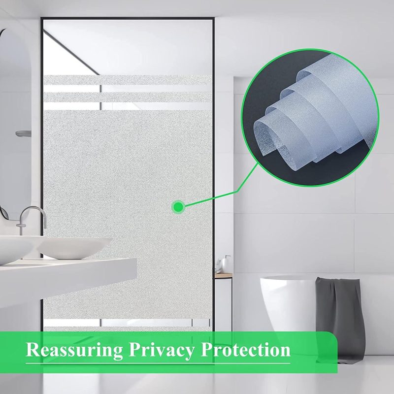 Home Décor |  Coavas Privacy Window Film Sun Uv Blocking Frosted Static Clings Non Adhesive Opaque Vinyl Decorative Glass Door Stickers Heat Control Coverings For Bathroom (23.6 X 78.7 Inch, Pure) Home Décor Coavas