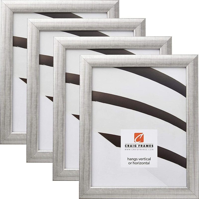 Home Décor |  Craig Frames 23247944 16 X 22 Inch Picture Frame, Scratched Silver, Set Of 4 Home Décor Craig Frames