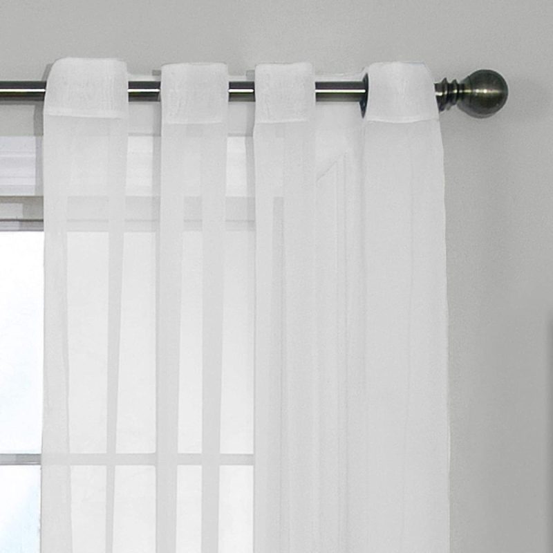 Home Décor |  Curtainfresh Odor Neutralizing Sheer Voile Grommet Window Curtain For Bedroom Or Living Room (1 Panel), 59 In X 84 In, White Home Décor Home Décor