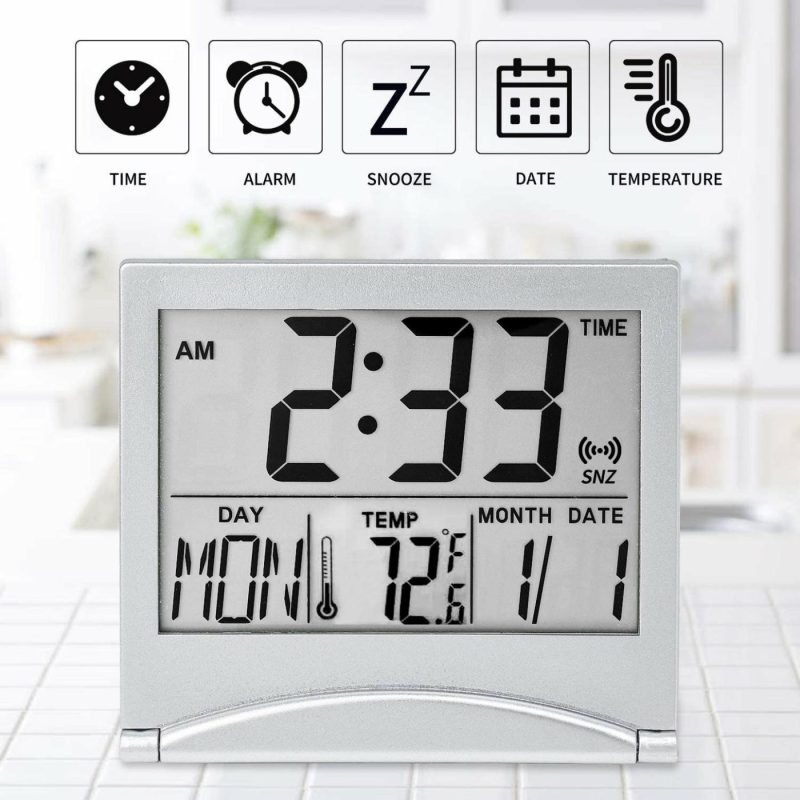 Home Décor |  Digital Travel Alarm Clock Battery Operated Home Décor Home Décor