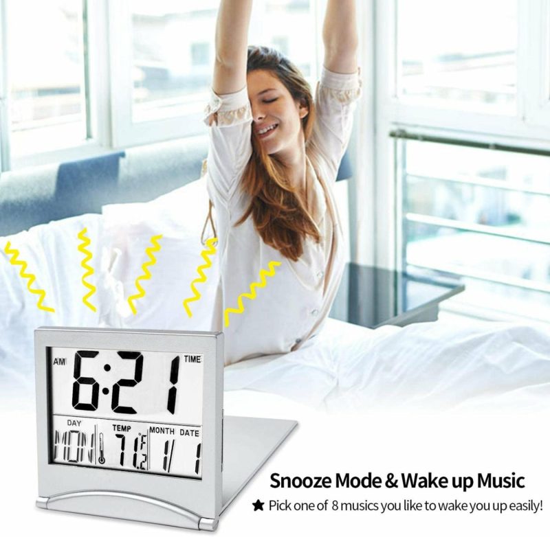 Home Décor |  Digital Travel Alarm Clock Battery Operated Home Décor Home Décor