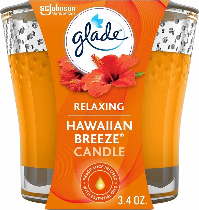 Home Décor |  Glade Candle Jar, Air Freshener, Sheer Vanilla Embrace, 3.4 Oz Home Décor Cashmere Woods