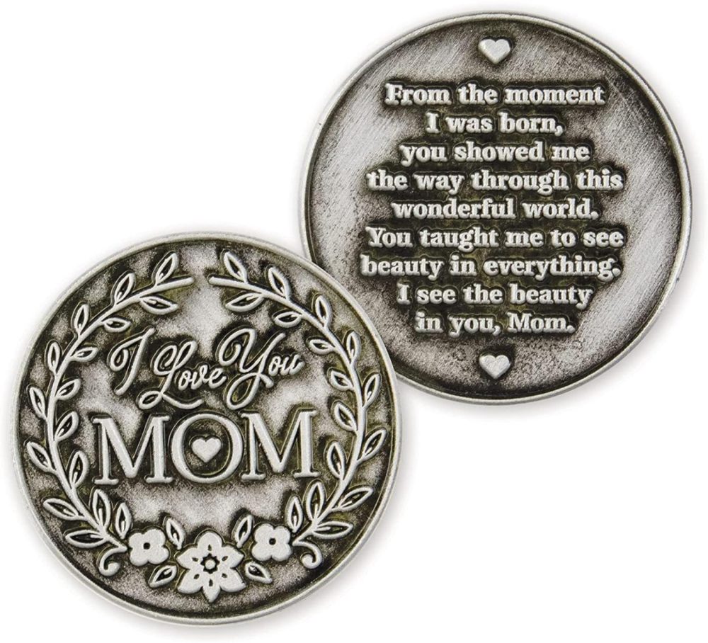 Home Décor |  I Love You Mom Love Expression Coin, Pocket Keepsake Gifts Of Appreciation For Mothers Day, Birthday & Special Occasion Distance Gifts, Tokens Of Appreciation For Family Home Décor BEST DAD EVER