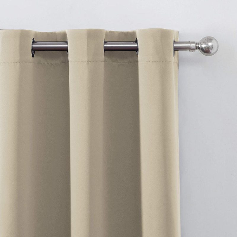 Home Décor |  Lemomo Beige Thermal Blackout Curtains/38 X 54 Inch/Set Of 2 Panels Room Darkening Curtains For Bedroom Home Décor Beige