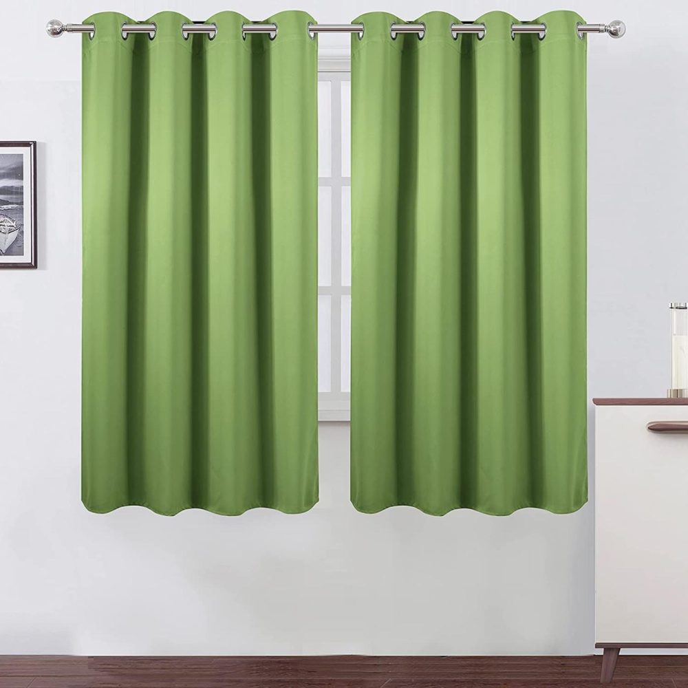 Home Décor |  Lemomo Blackout Curtains 52 X 63 Inch/Light Green Curtains Set Of 2 Panels/Thermal Insulated Room Darkening Bedroom Curtains Home Décor Home Décor