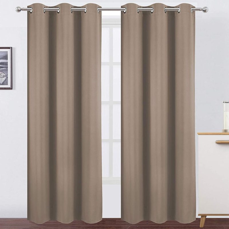 Home Décor |  Lemomo Cappuccino Thermal Blackout Curtains/38 X 84 Inch/Set Of 2 Panels Room Darkening Curtains For Bedroom Home Décor Cappuccino