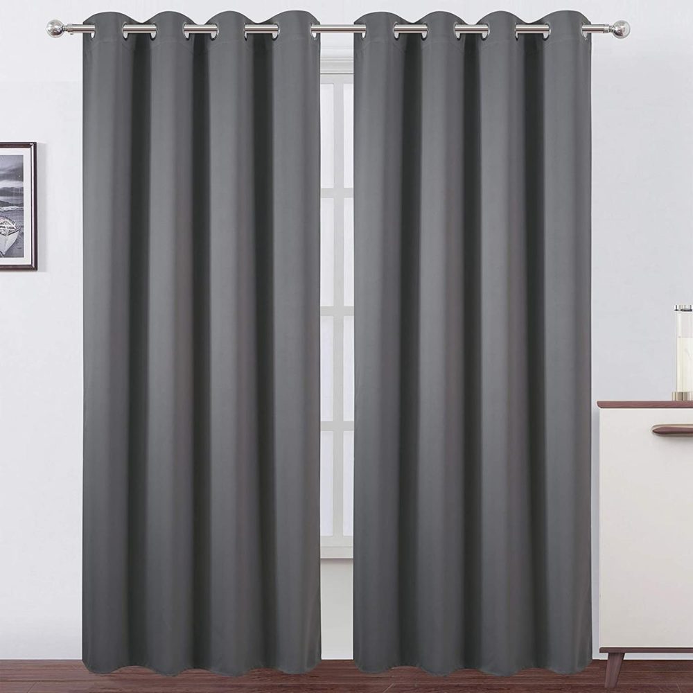 Home Décor |  Lemomo Grey Blackout Curtains/52 X 95 Inch/Set Of 2 Panels Thermal Insulated Room Darkening Curtains For Bedroom Home Décor Frost Grey