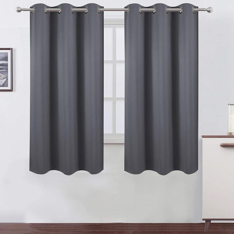 Home Décor |  Lemomo Grey Thermal Blackout Curtains/38 X 63 Inch/Set Of 2 Panels Room Darkening Curtains For Bedroom Home Décor Grey