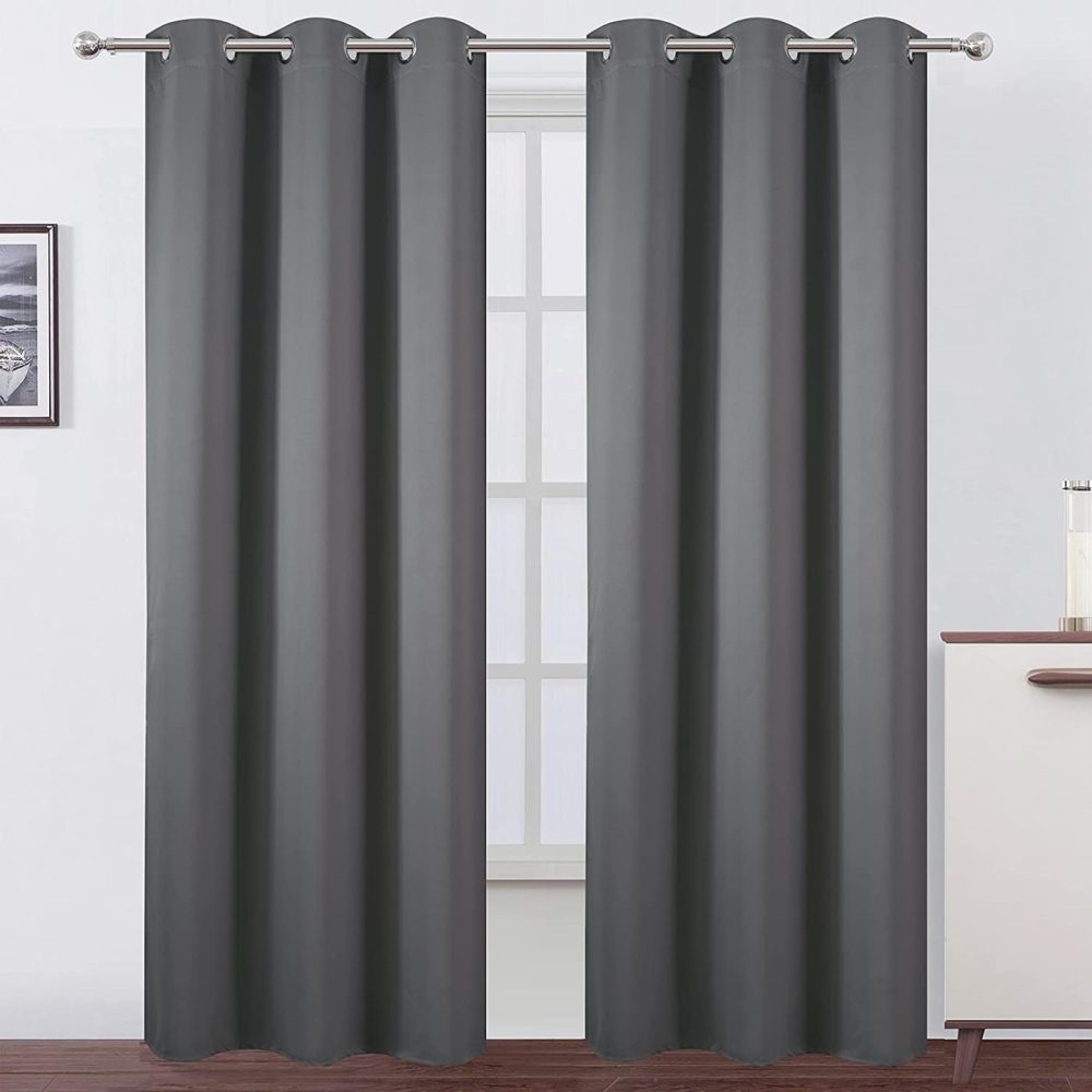 Home Décor |  Lemomo Grey Thermal Blackout Curtains/38 X 84 Inch/Set Of 2 Panels Room Darkening Curtains For Bedroom Home Décor Frost Grey