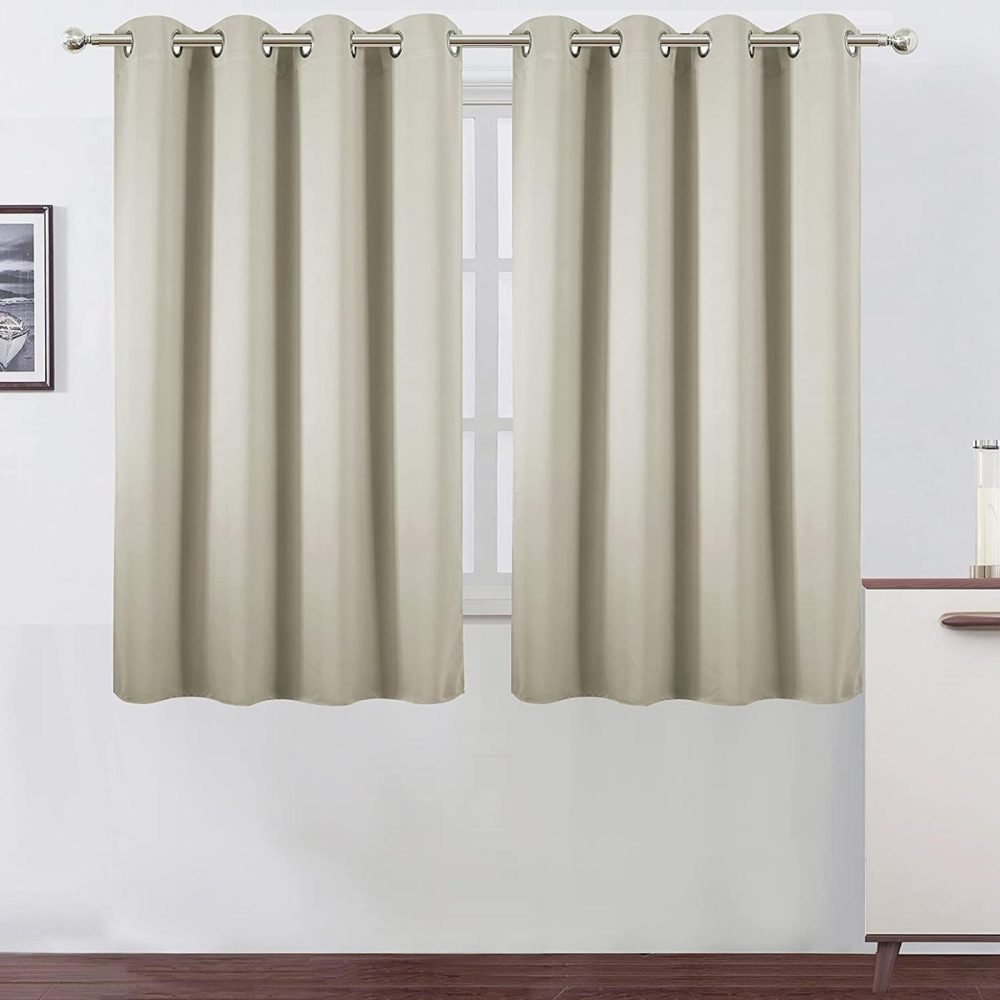 Home Décor |  Lemomo Light Beige Thermal Blackout Curtains/52 X 54 Inch/Set Of 2 Panels Room Darkening Curtains For Bedroom Home Décor Home Décor