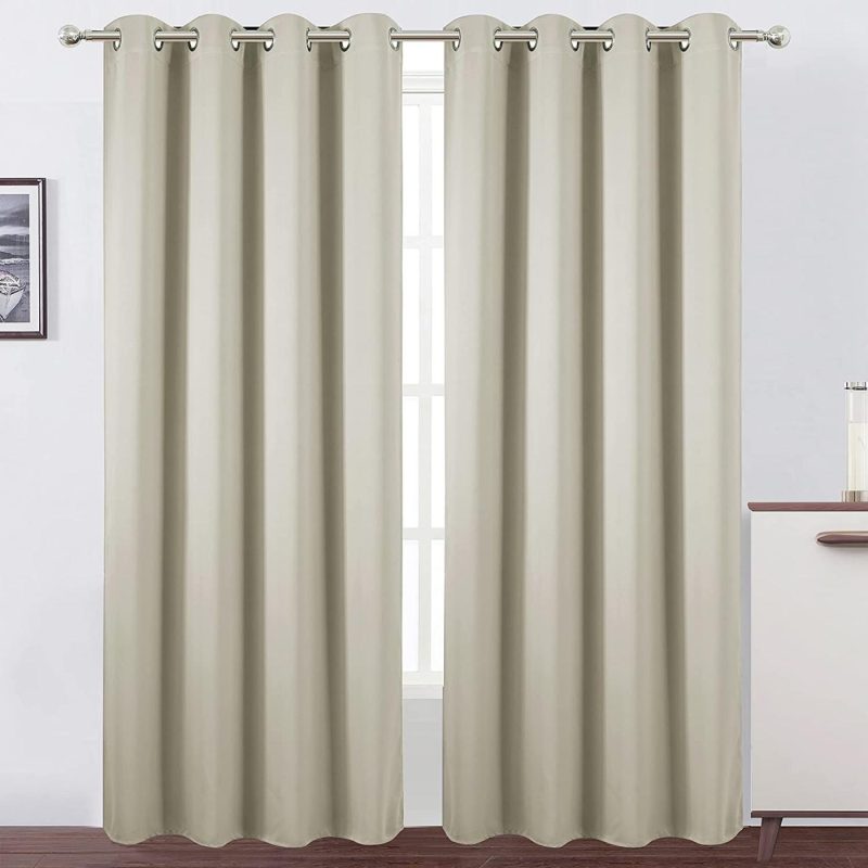 Home Décor |  Lemomo Light Beige Thermal Blackout Curtains/52 X 84 Inch/Set Of 2 Panels Room Darkening Curtains Home Décor Home Décor