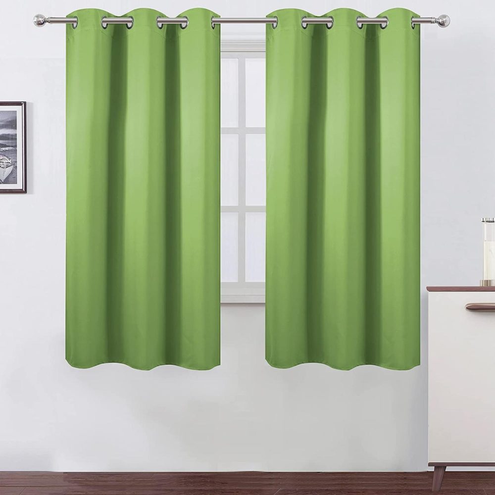 Home Décor |  Lemomo Light Green Bedroom Blackout Curtains For Living Room/42 X 63 Inch Long/Set Of 2 Panels Thermal Insulated Fashion Boys Room Curtains Home Décor Home Décor