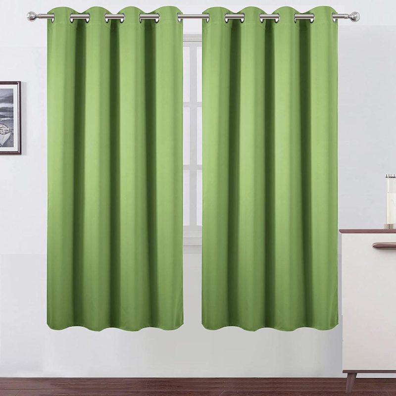 Home Décor |  Lemomo Light Green Thermal Blackout Curtains/52 X 72 Inch/Set Of 2 Panels Room Darkening Curtains For Bedroom Home Décor Home Décor