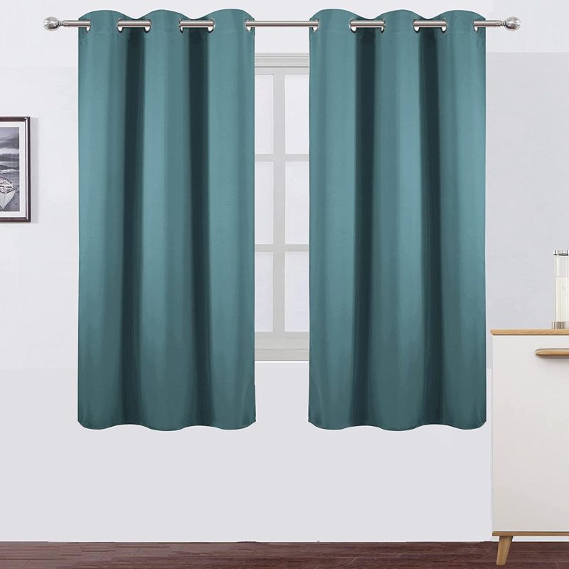 Home Décor |  Lemomo Sea Teal Thermal Blackout Curtains/38 X 63 Inch/Set Of 2 Panels Room Darkening Curtains For Bedroom Home Décor Home Décor