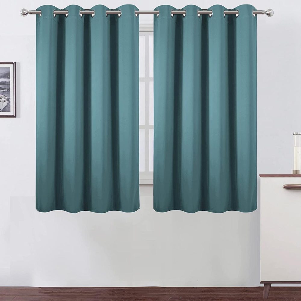 Home Décor |  Lemomo Sea Teal Thermal Blackout Curtains/52 X 54 Inch/Set Of 2 Panels Room Darkening Curtains For Bedroom Home Décor Home Décor