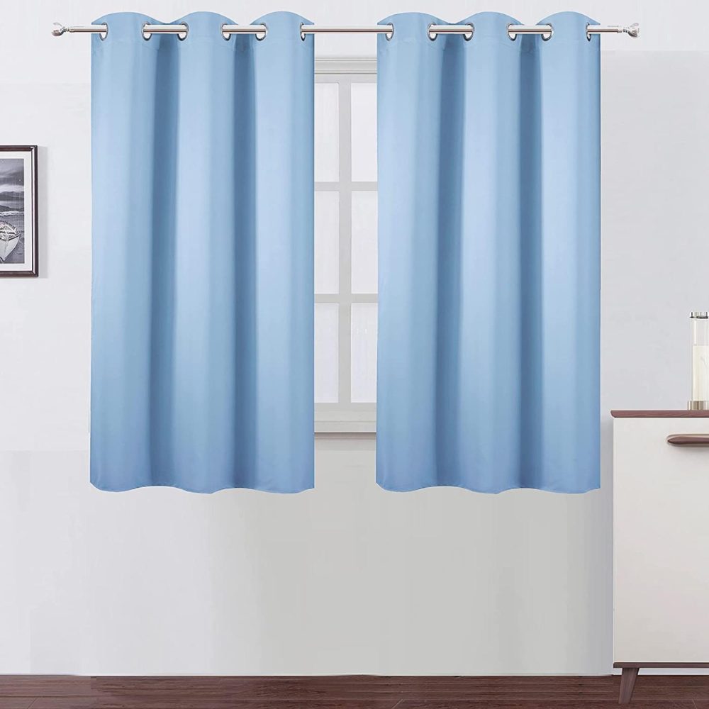 Home Décor |  Lemomo Sky Blue Thermal Blackout Curtains/38 X 54 Inch/Set Of 2 Panels Room Darkening Curtains For Bedroom Home Décor Home Décor