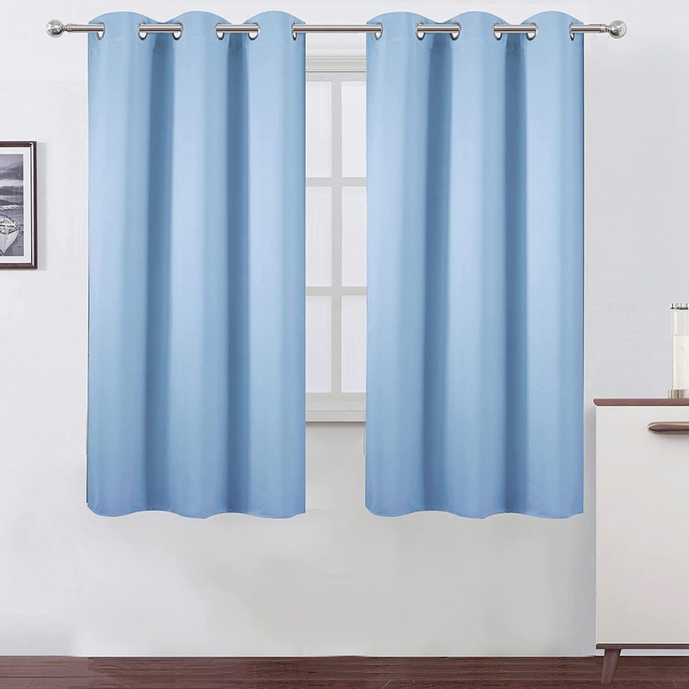 Home Décor |  Lemomo Sky Blue Thermal Blackout Curtains/38 X 63 Inch/Set Of 2 Panels Room Darkening Curtains For Bedroom Home Décor Home Décor