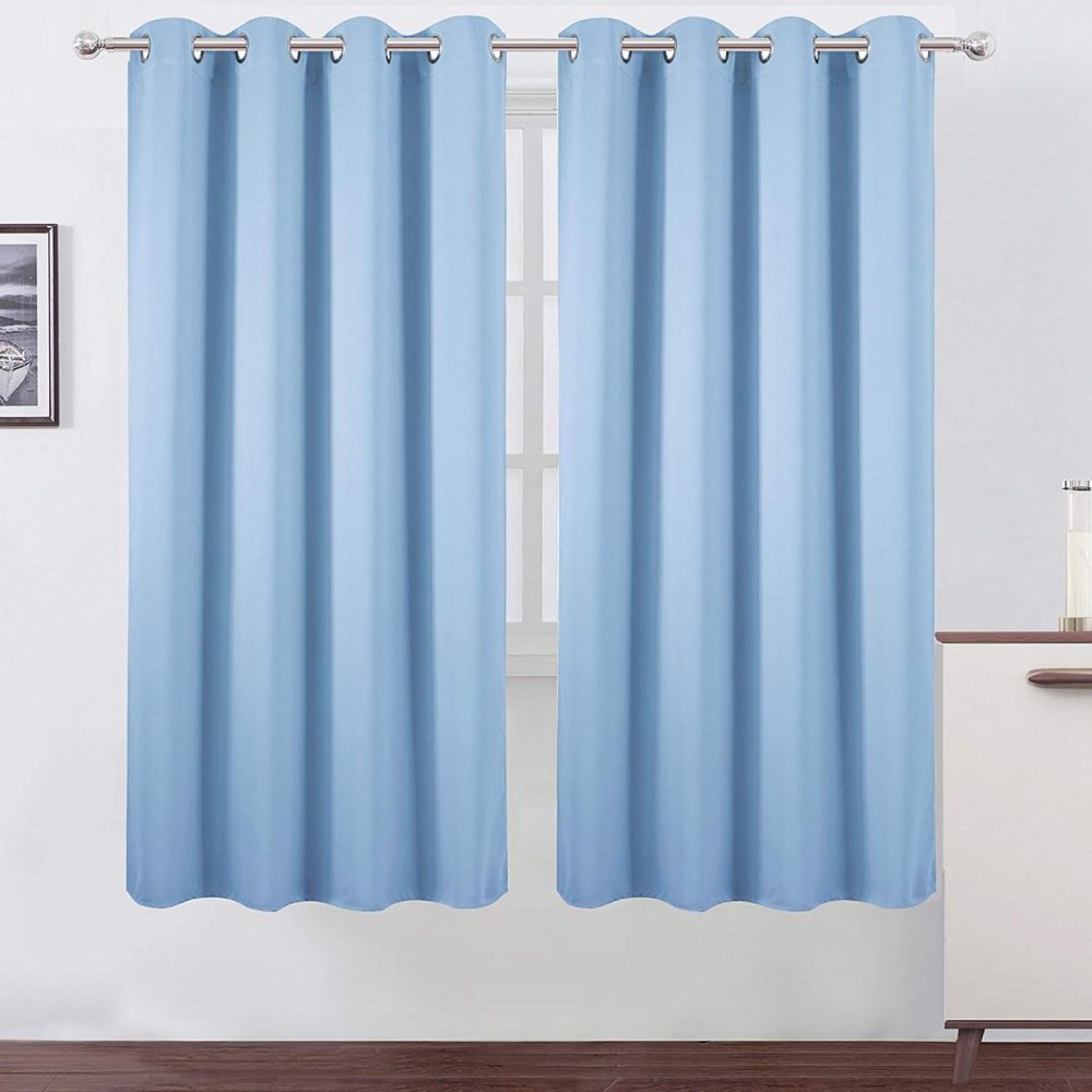 Home Décor |  Lemomo Sky Blue Thermal Blackout Curtains/52 X 72 Inch/Set Of 2 Panels Room Darkening Curtains Home Décor Home Décor