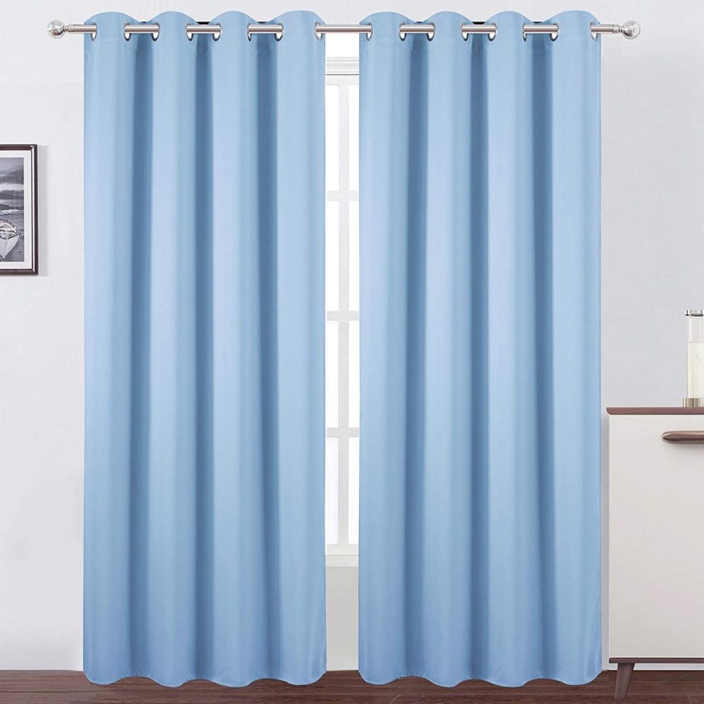 Home Décor |  Lemomo Sky Blue Thermal Blackout Curtains/52 X 84 Inch/Set Of 2 Panels Room Darkening Curtains Home Décor Home Décor