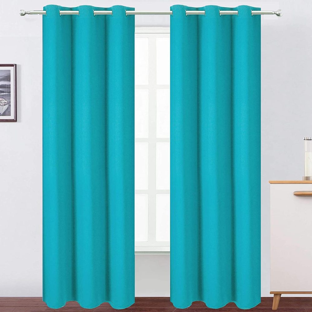 Home Décor |  Lemomo Teal Thermal Blackout Curtains/42 X 95 Inch/Set Of 2 Panels Room Darkening Curtains For Bedroom Home Décor Home Décor