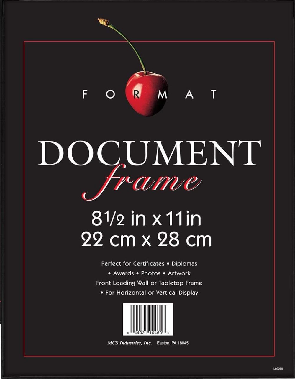 Home Décor |  Mcs Format Frames, 8.5 X 11 In, Black Home Décor black