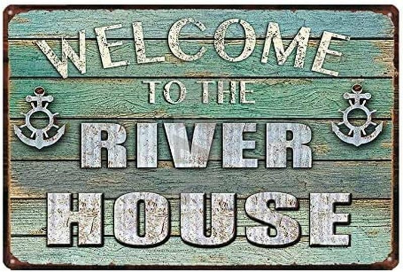 Home Décor |  Rustic Camper Metal Tin Sign For Friend Rv Camping Around The Campfire 8X5.5 Inch Tin Sign Home Décor Home Décor